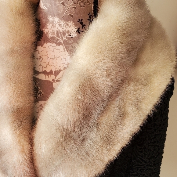 Vintage Grandmacpre Cozy Labelle Fine Furs Mink Boucle Jacket. M/L - Picture 5 of 10